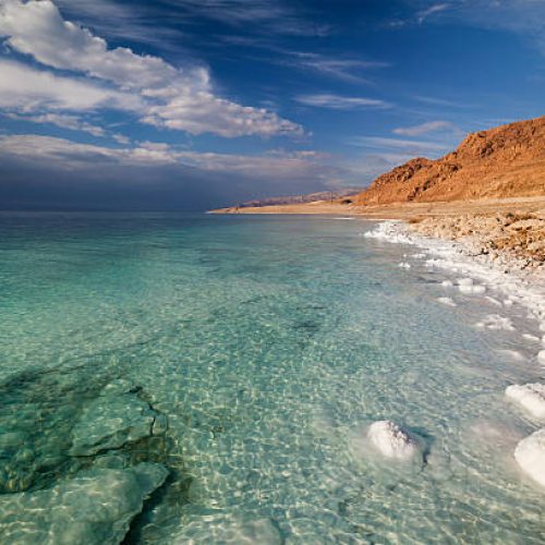 View of Dead Sea coastline