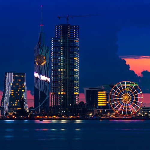 Batumi at night